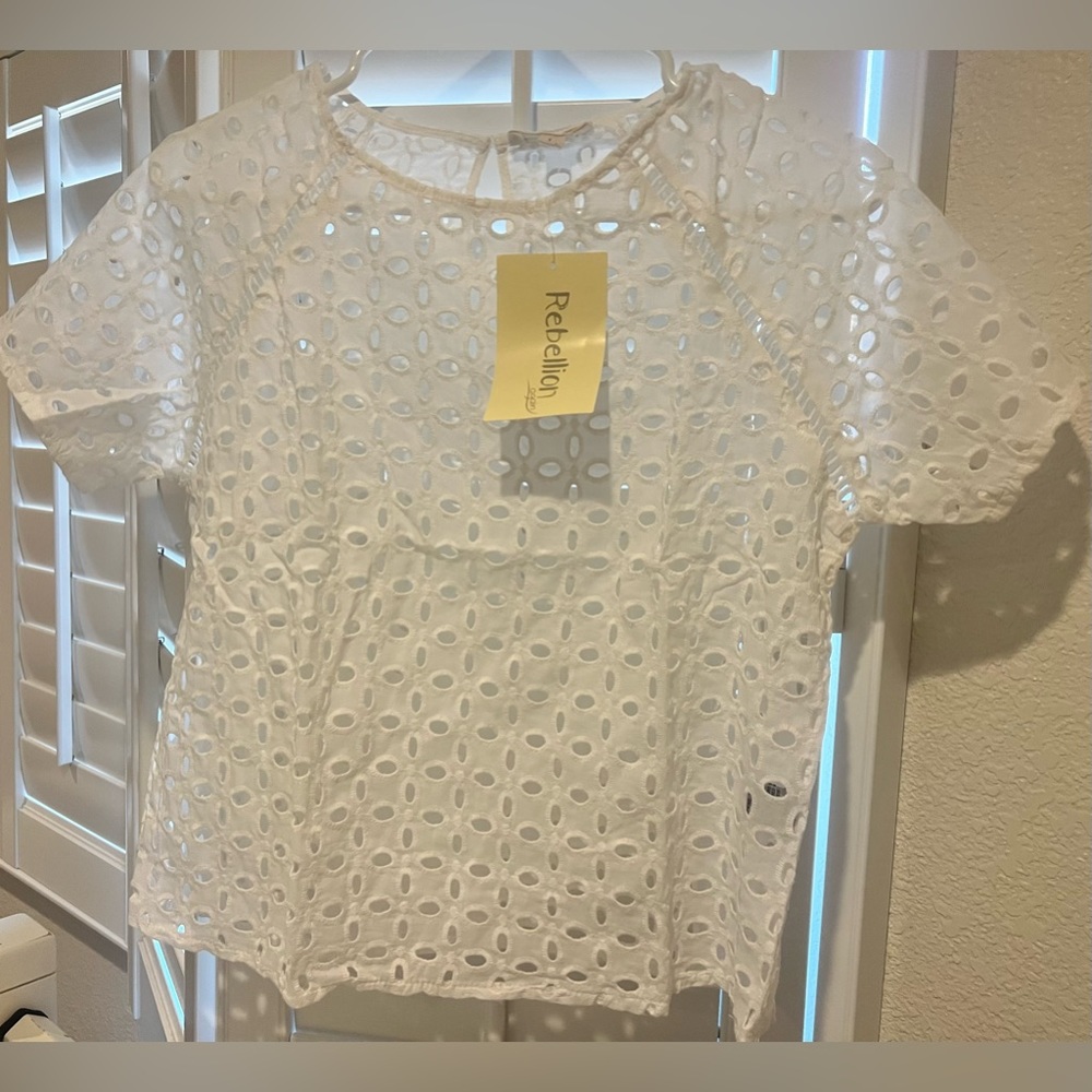 Rebellion white cotton shirt